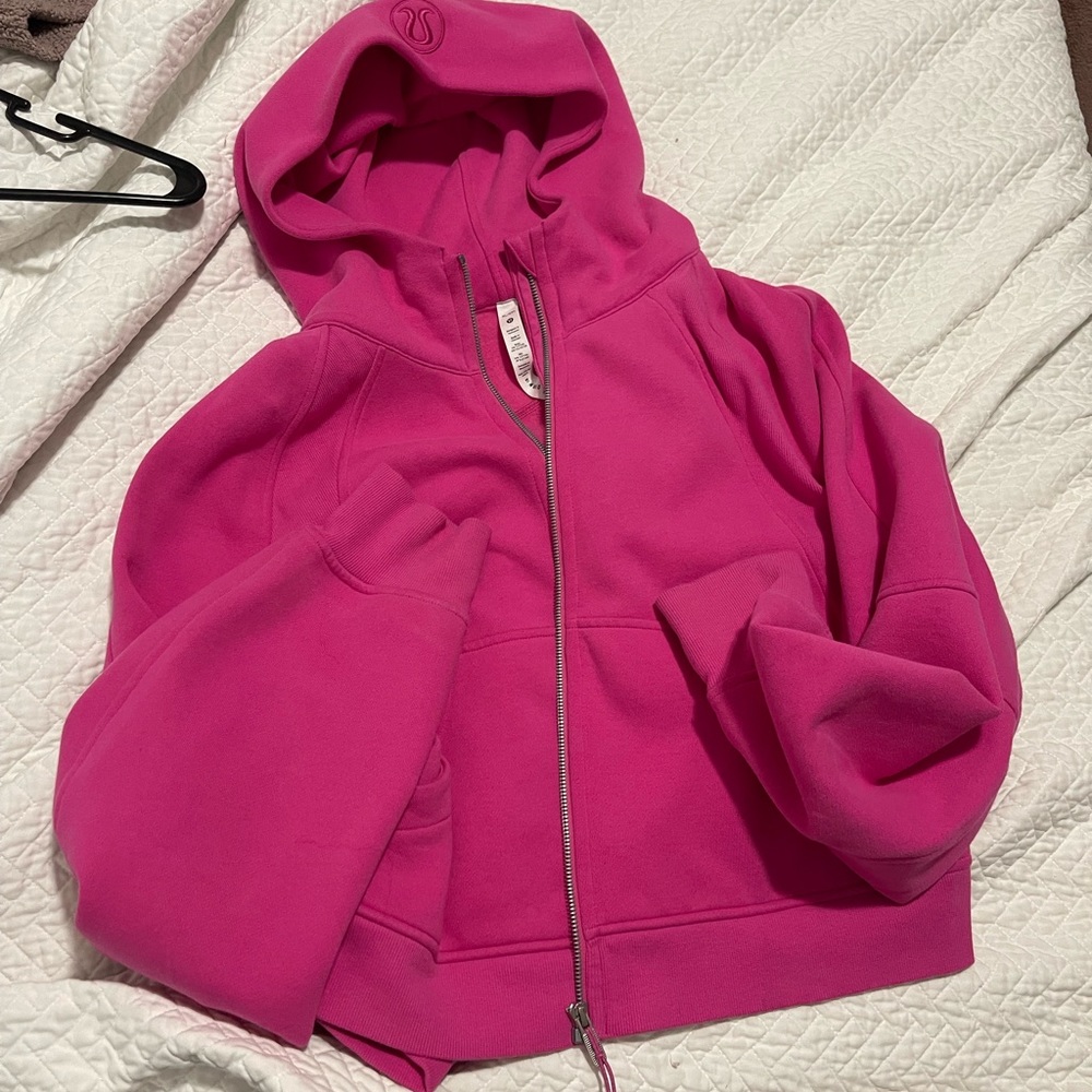 Sonic Pink oversized full zip hoodie XL/XXL EUC